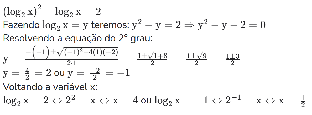 Função Logarítmica: Equações Logarítmicas